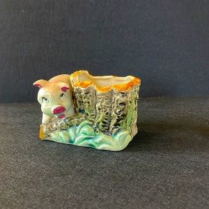 MCM Vintage Pig Planter Little Piggy Vase Lipstick Pig Succulent